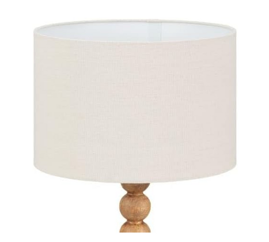 New Stunning Brown Wooden Bobbin Lamp